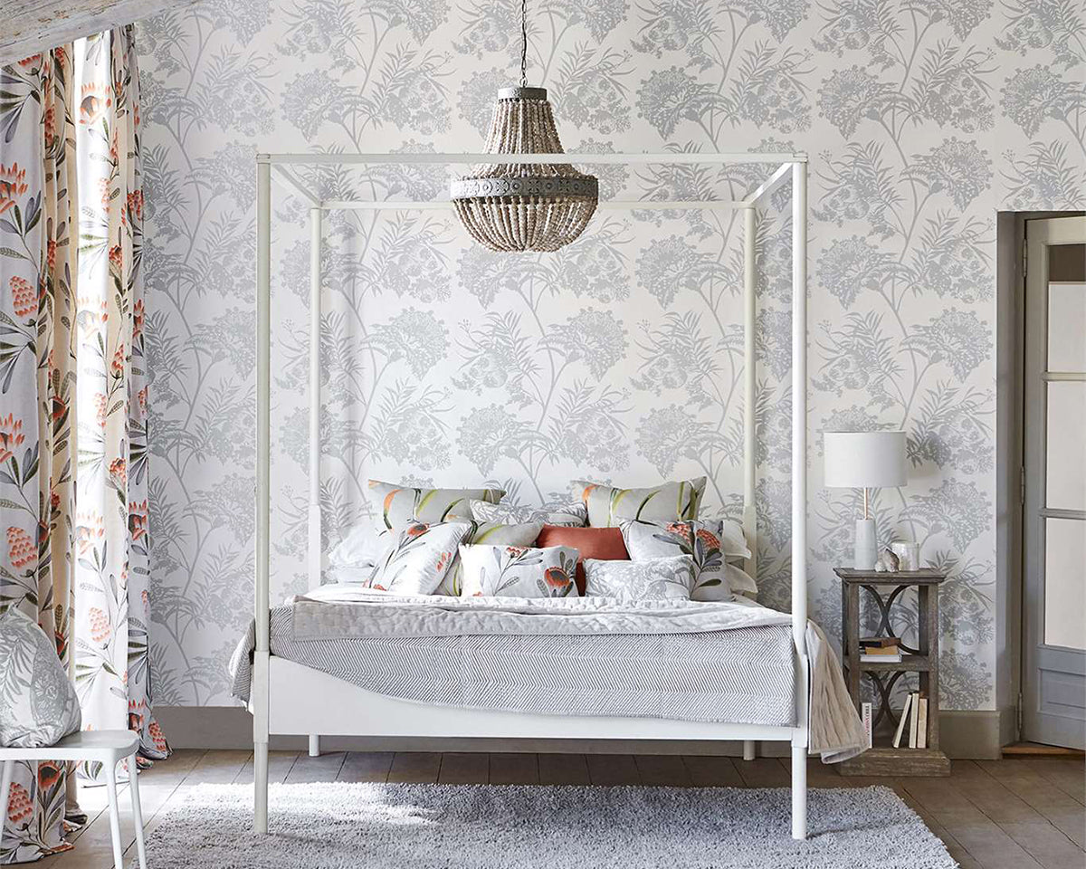 Harlequin Bavero Shimmer Wallpaper in Room