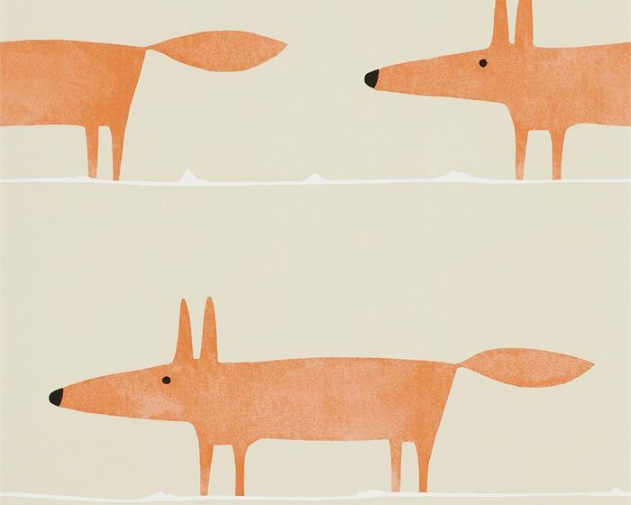 Scion Mr Fox Ginger 110847 Wallpaper