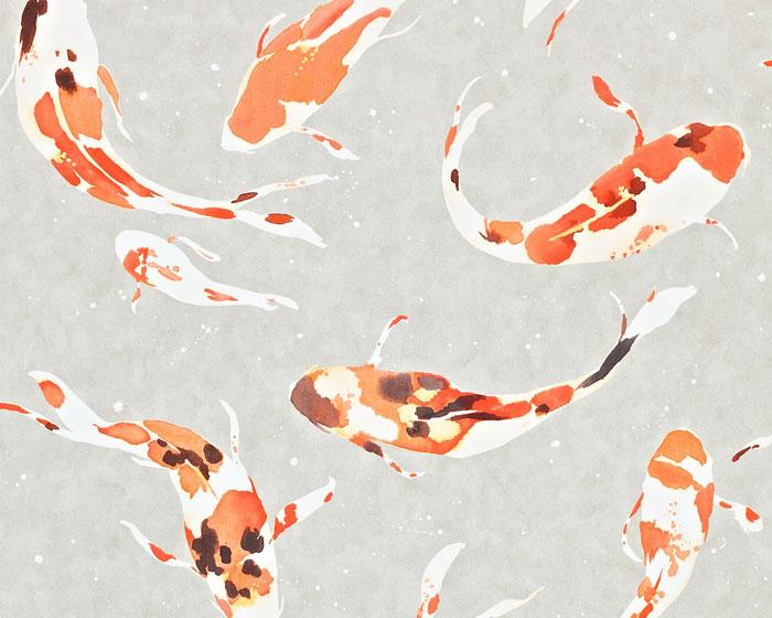 Harlequin Koi Paprika 110903 Wallpaper