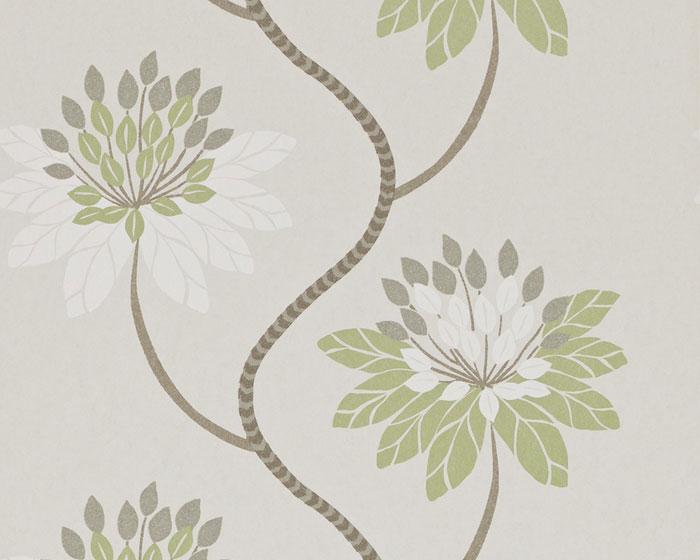 Harlequin Eloise Avocado/Warm Grey 111189 Wallpaper