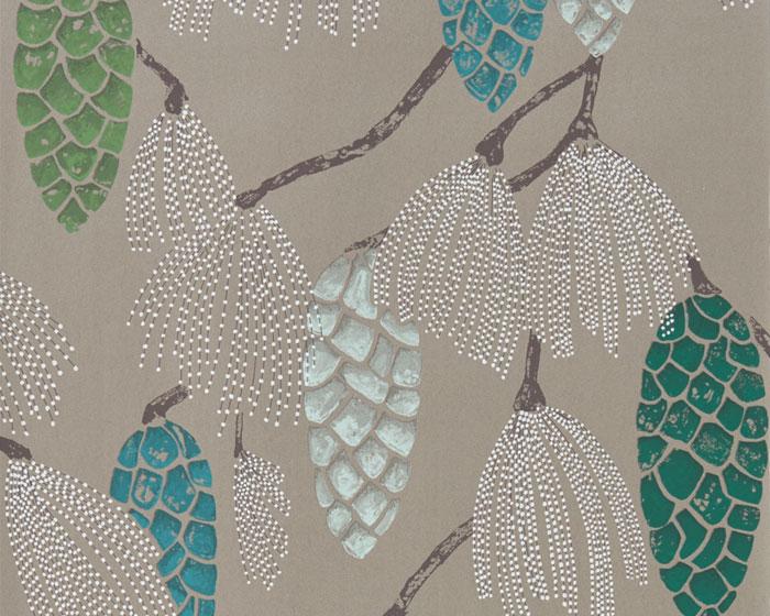 Harlequin Epitome Turquoise/Pea/Gilver 111502 Wallpaper