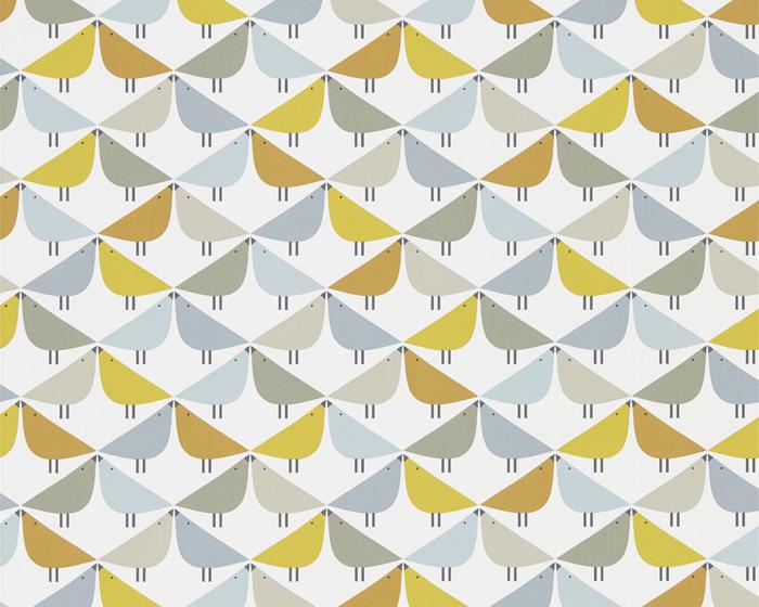 Scion Lintu Dandelion/Butterscotch/Pebble 111522 Wallpaper