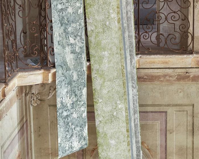 Designers Guild La Rotonda Scene 2 Olive PDG2916/01 Wallpaper