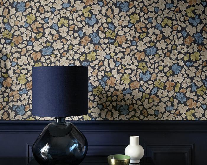 Paint & Paper Library Feather Flora Rhubarb Wallpaper
