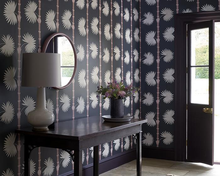 Paint & Paper Library Hardy Palm Perse Grey Wallpaper