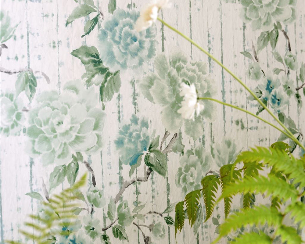 Designers Guild Kyoto Flower Wallpaper in a home