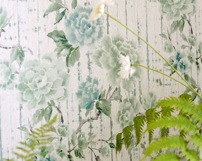 Designers Guild Kyoto Flower Wallpaper in a home
