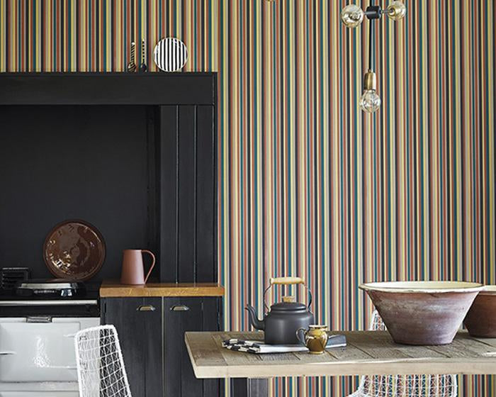 Little Greene Tailor Stripe Bakerloo 0286TABAKER Wallpaper