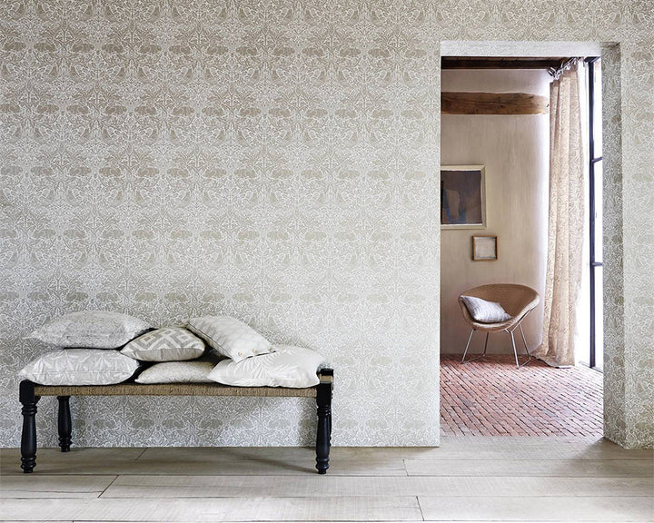 Morris & Co Pure Brer Rabbit Wallpaper in Room