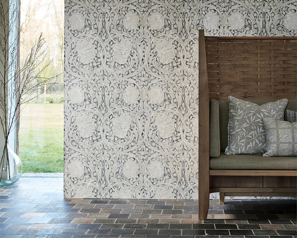 Morris & Co Pure Pimpernel Wallpaper in Room