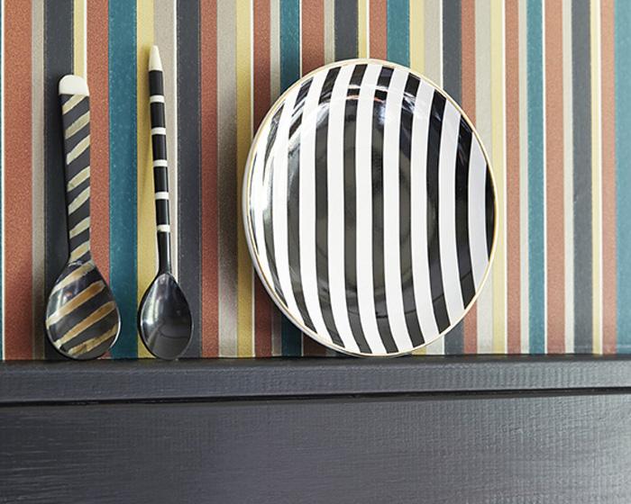 Little Greene Tailor Stripe Bakerloo 0286TABAKER Wallpaper