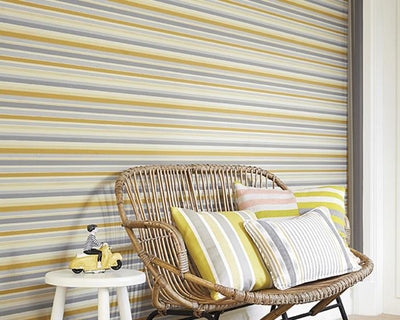 Little Greene Tailor Stripe Taupe 0286TATAUPE Wallpaper