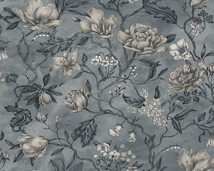 Sandberg Linda Misty Blue Wallpaper 244-56