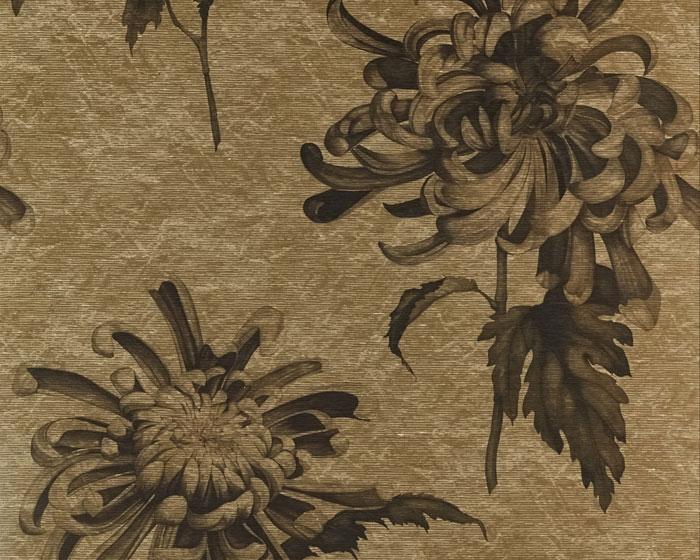 Zoffany Evelyn Antique Gold/Olivine 312733 Wallpaper