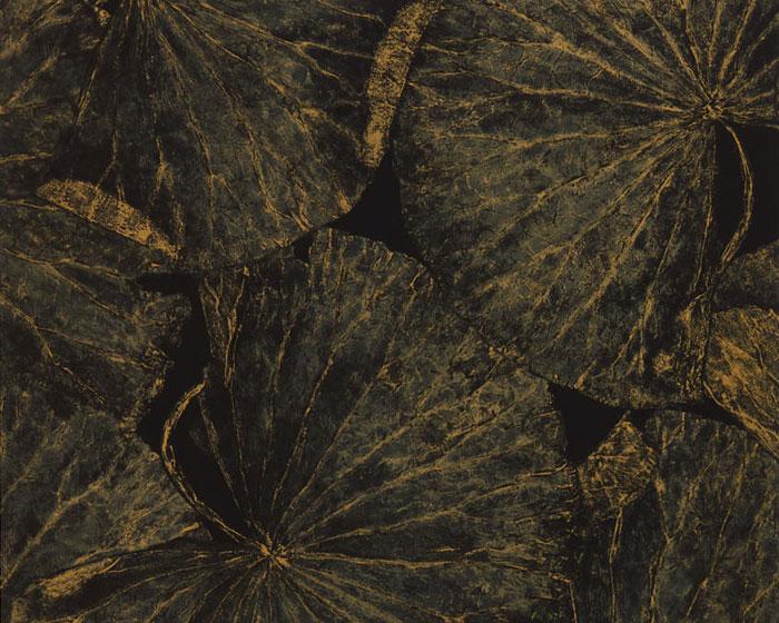 Zoffany Taisho Deco Vine Black 312750 Wallpaper