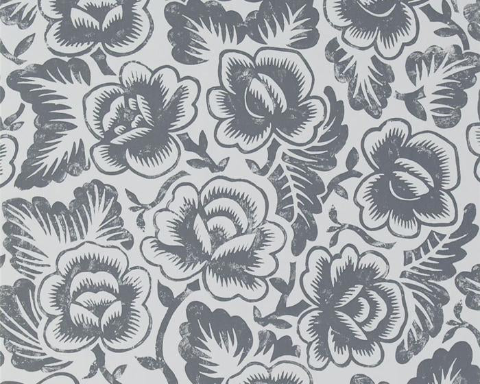 Designers Guild  Rosario - Graphite P592/04 Wallpaper