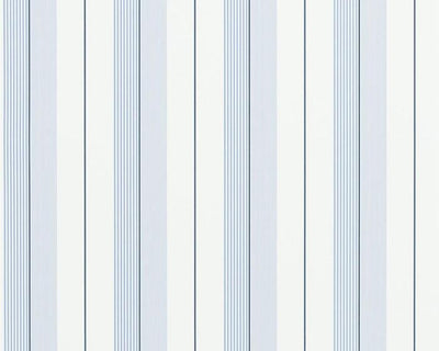 Ralph Lauren Aiden Stripe - Blue / Navy / White PRL020/07 Wallpaper