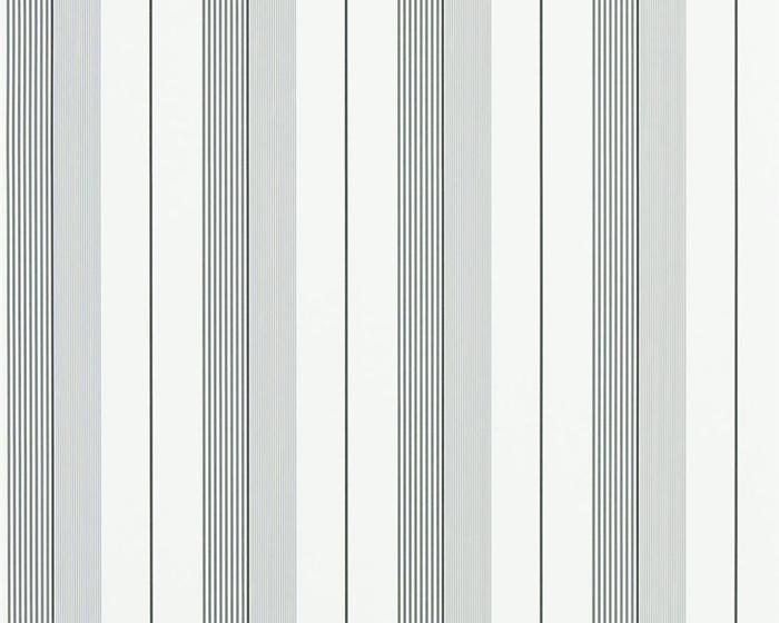 Ralph Lauren Aiden Stripe - Black / Grey PRL020/09 Wallpaper