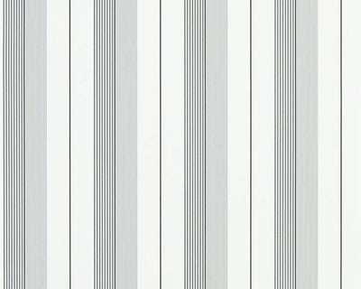 Ralph Lauren Aiden Stripe - Black / Grey PRL020/09 Wallpaper