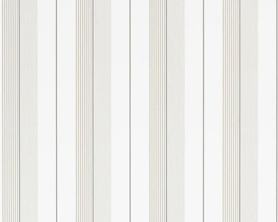 Ralph Lauren Aiden Stripe - Natural / White PRL020/11 Wallpaper