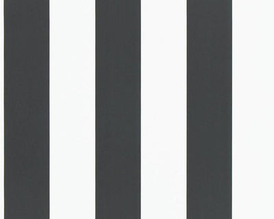 Ralph Lauren Spalding Stripe - Black / White PRL026/09 Wallpaper