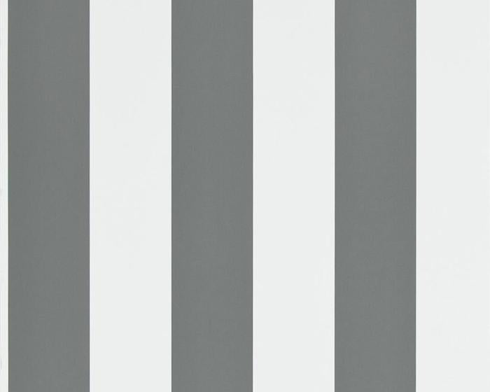 Ralph Lauren Spalding Stripe - Grey / White PRL026/12 Wallpaper