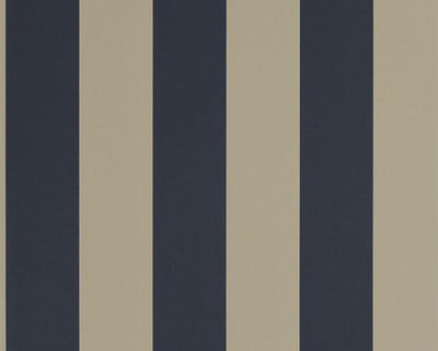 Ralph Lauren Spalding Stripe - Navy / Sand PRL026/13 Wallpaper