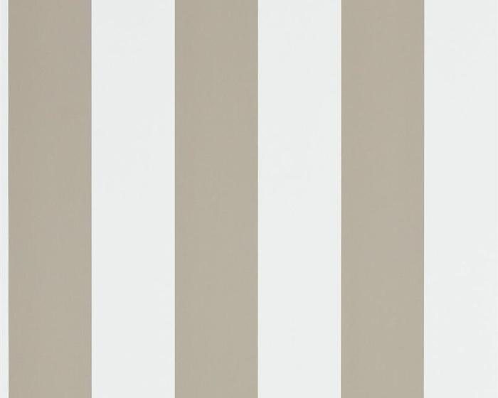 Ralph Lauren Spalding Stripe - Sand / White PRL026/15 Wallpaper