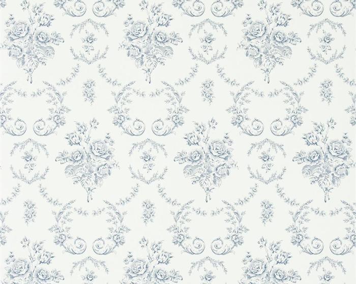 Ralph Lauren Saratoga Toile - Iris PRL033/01 Wallpaper