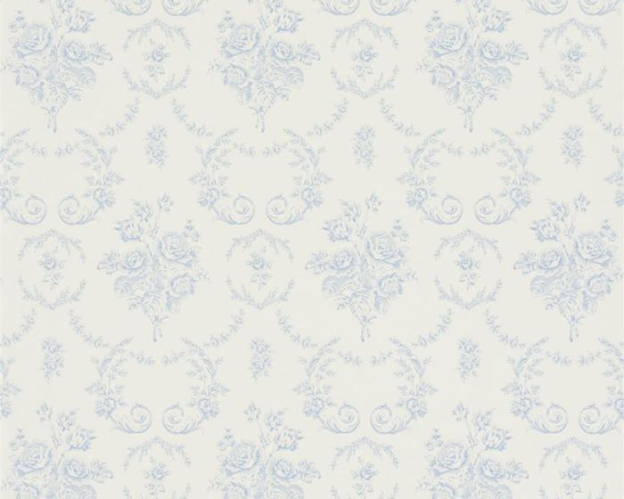 Ralph Lauren Saratoga Toile - Bluebell PRL033/02 Wallpaper