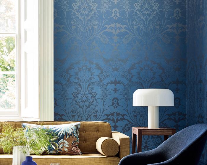 Little Greene St James's Park Teal Fade 0259SJTEALF Wallpaper