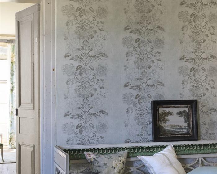 Designers Guild Damasco - Silver PDG674/05 Wallpaper