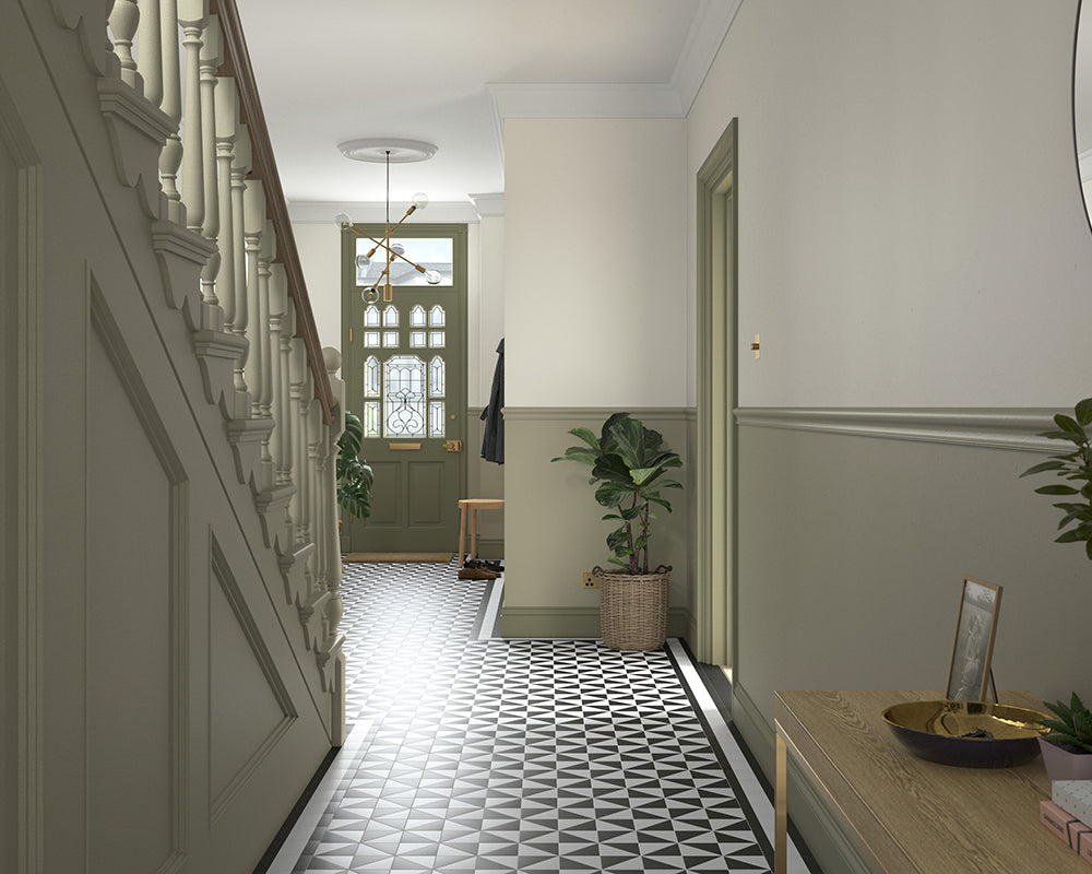 Dulux Heritage Olive Tree Paint in Hallway