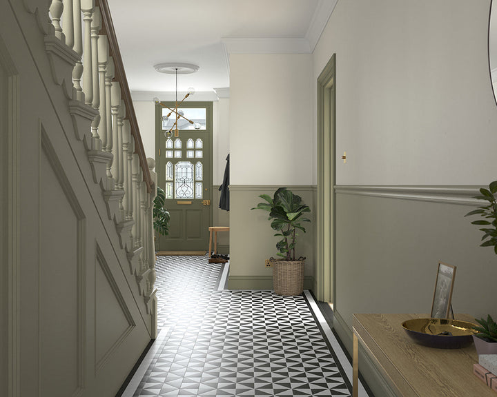 Dulux Heritage Olive Tree Paint in Hallway