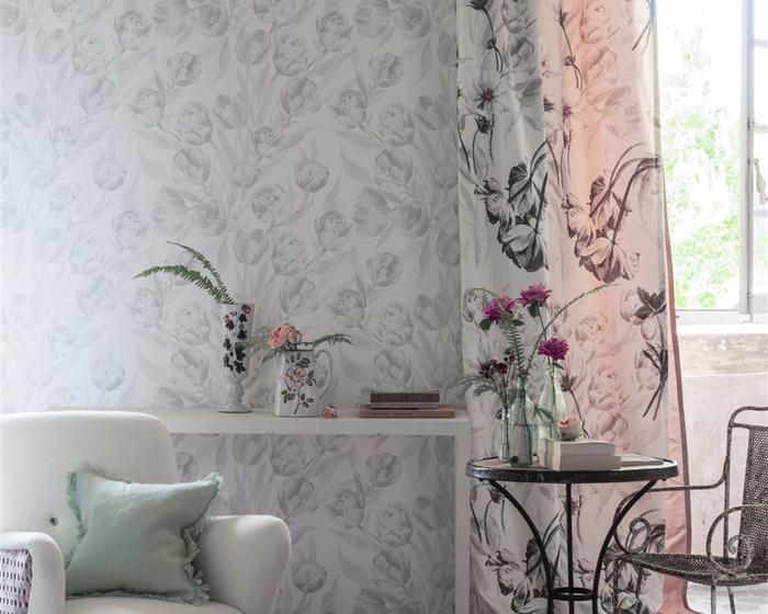 Designers Guild Fontainebleau - Porcelain PDG685/01 Wallpaper