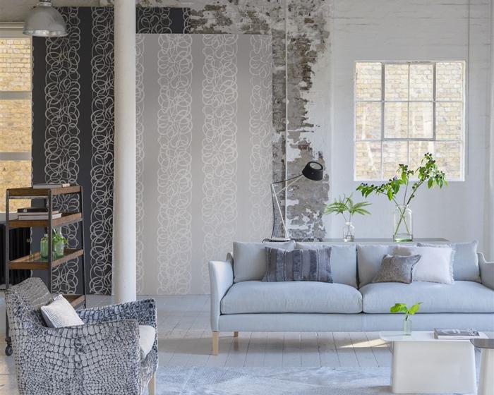 Designers Guild Montauroux - Platinum PDG692/01 Wallpaper