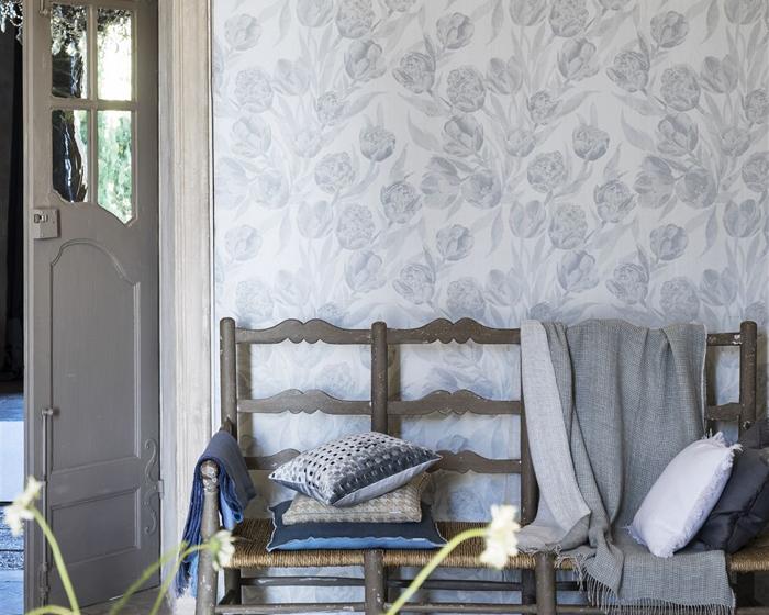 Designers Guild Fontainebleau - Porcelain PDG685/01 Wallpaper