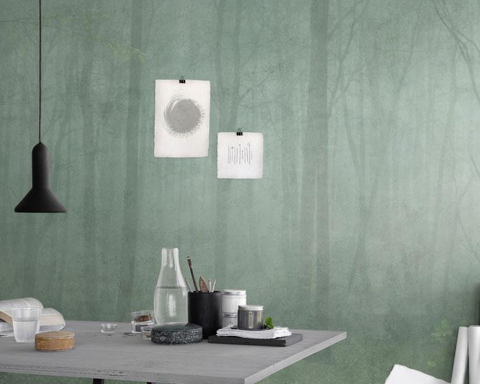 Sandberg Skog Green 622-08 Wallpaper