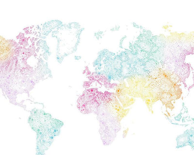 Sandberg World Map Multi 630-19 Wallpaper