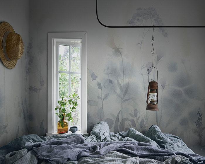 Sandberg Vilda Misty Blue Wallpaper 662-26