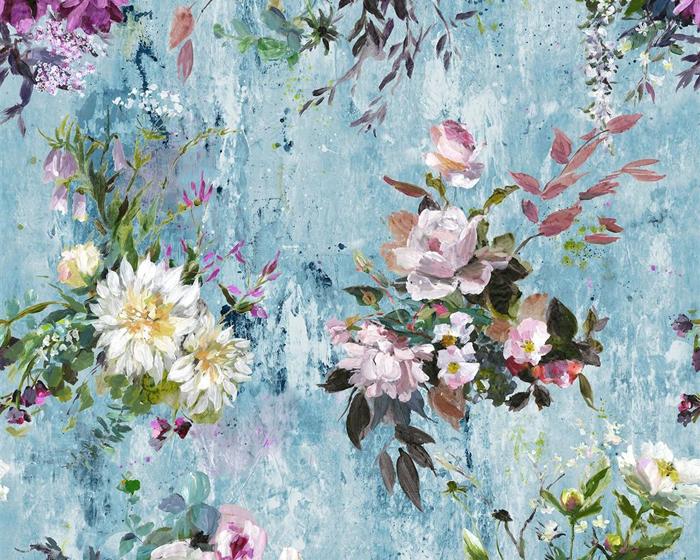 Designers Guild Aubriet - Slate Blue PDG717/03 Wallpaper