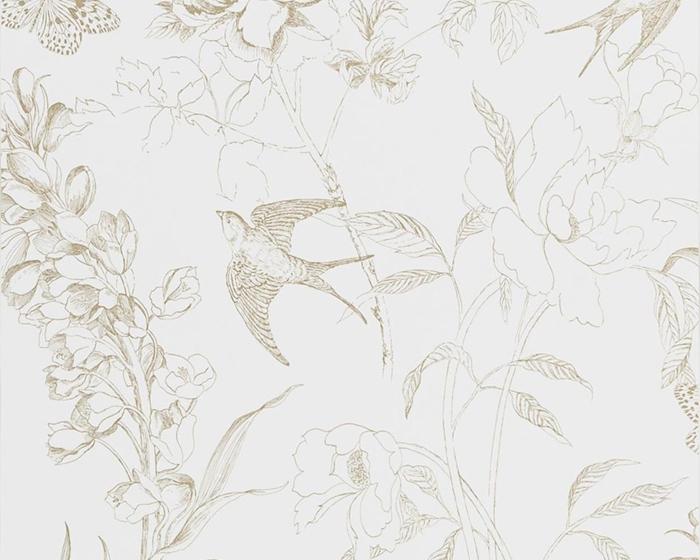 Designers Guild Sibylla - Gold PDG721/02 Wallpaper