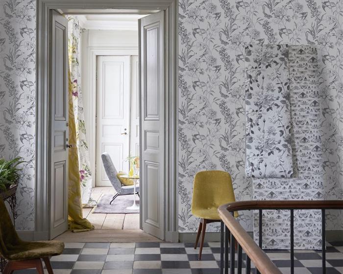 Designers Guild Couture Rose - Graphite PDG711/05 Wallpaper