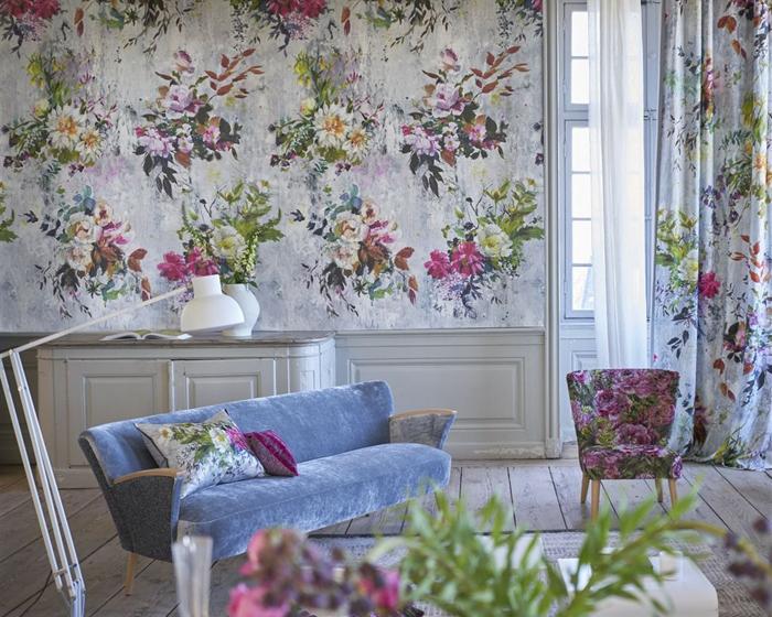 Designers Guild Aubriet - Fuchsia PDG717/01 Wallpaper