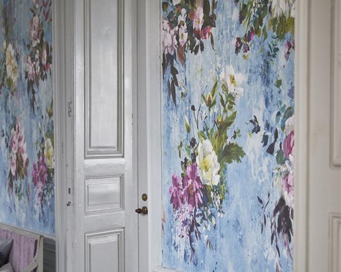 Designers Guild Aubriet - Slate Blue PDG717/03 Wallpaper