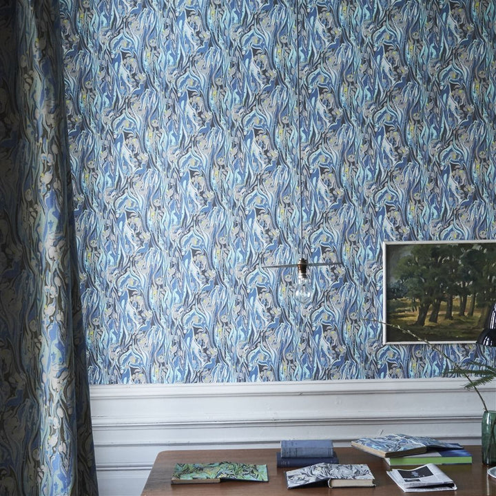 Designers Guild Delahaye - Cobalt PDG715/02 Wallpaper