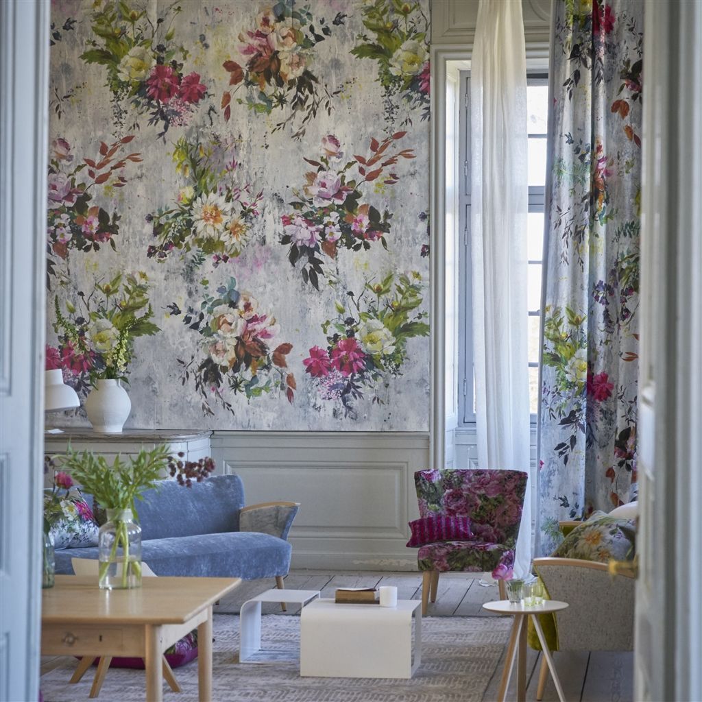 Designers Guild Aubriet - Fuchsia PDG717/01 Wallpaper