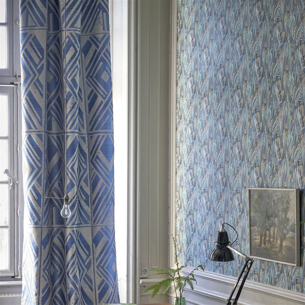 Designers Guild Delahaye - Cobalt PDG715/02 Wallpaper