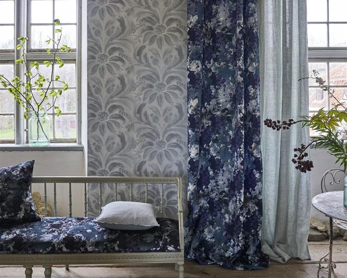 Designers Guild Angelique Damask Indigo PDG1036/05 Wallpaper