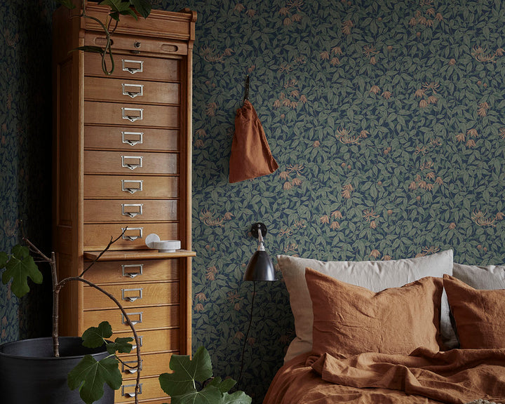 Sandberg Linnea Wallpaper in Bedroom